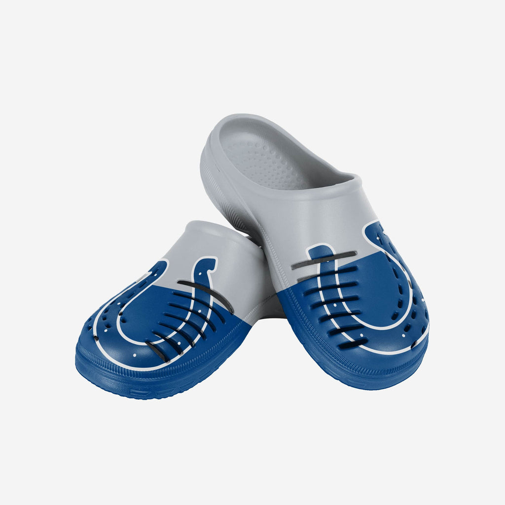 FOCO Indianapolis Colts Colorblock Big Logo Clog Blue XL Men 4