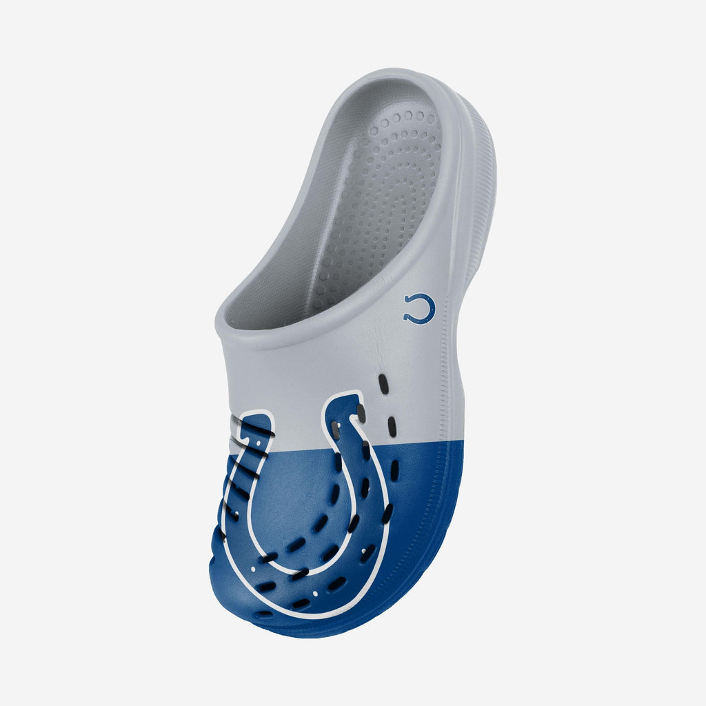 FOCO Indianapolis Colts Colorblock Big Logo Clog Blue XL Men 3