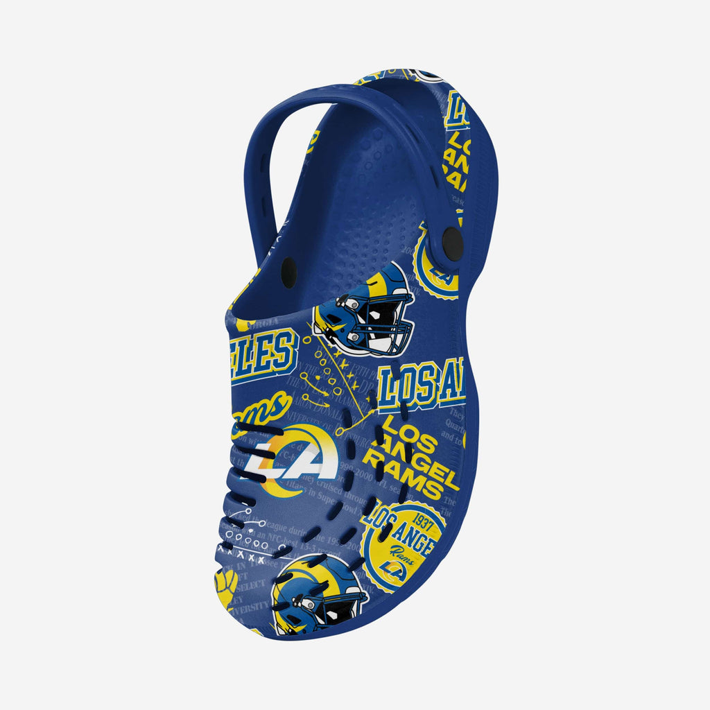 Los Angeles Rams Historic Print Clog With Strap FOCO display picture 1