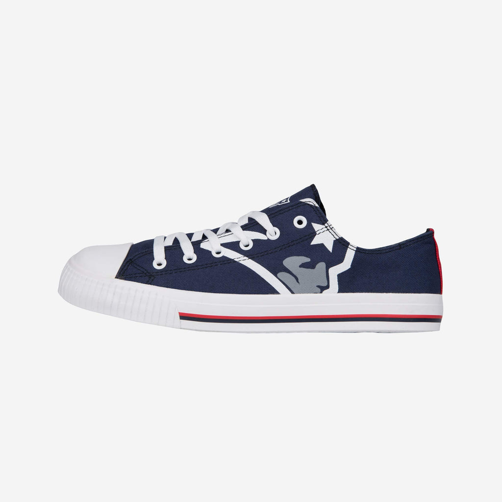 FOCO New England Patriots Low Top Canvas Shoe Black 10 2