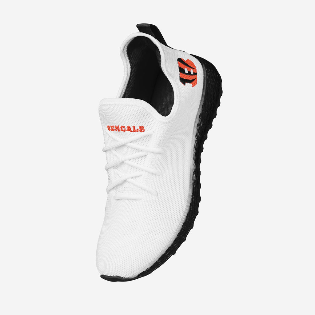 FOCO Cincinnati Bengals Gradient Midsole White Sneakers White 7 3