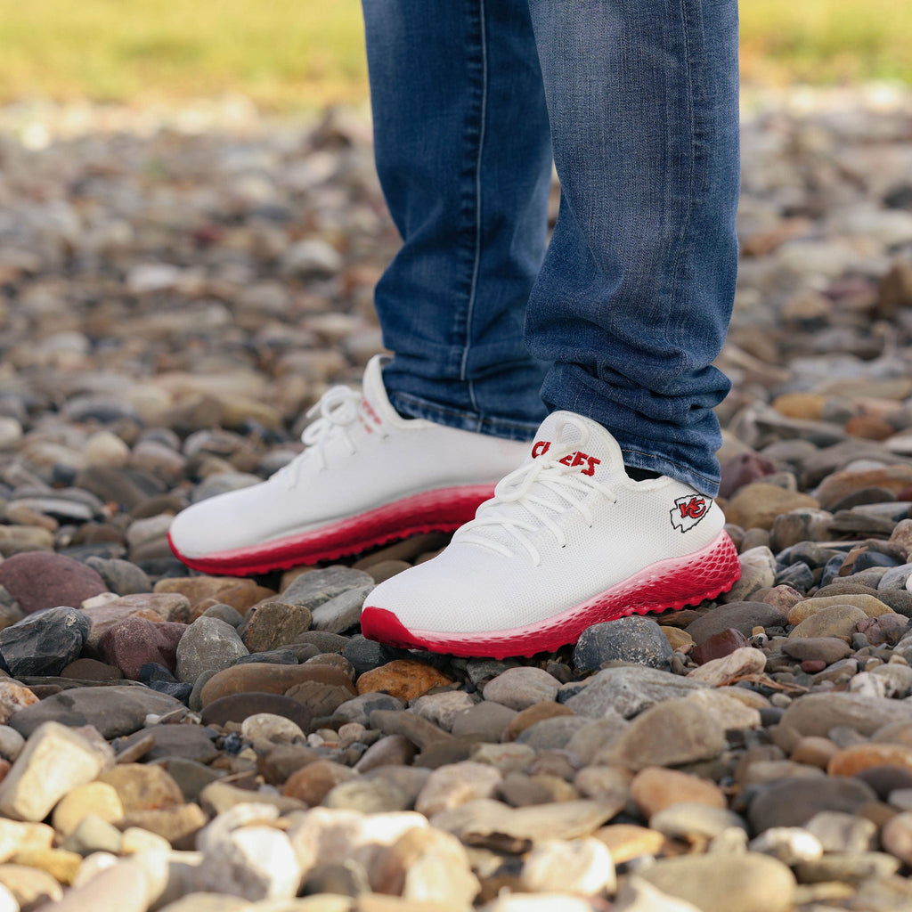 FOCO Kansas City Chiefs Gradient Midsole Sneakers White 10 4