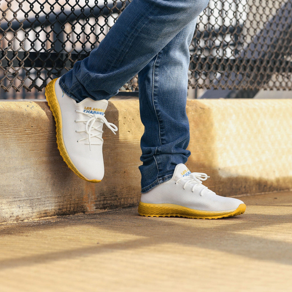 FOCO Los Angeles Chargers Gradient Midsole White Sneakers 10 Men 4