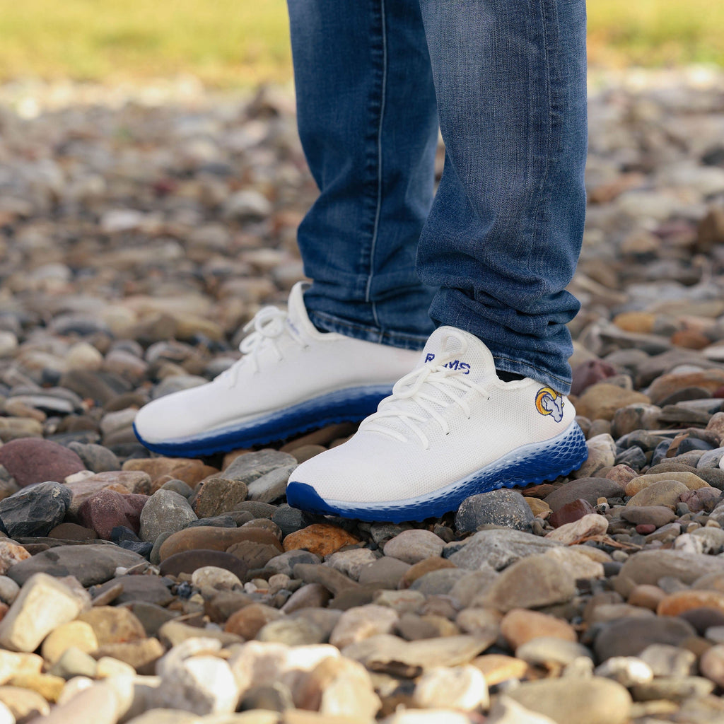 FOCO Los Angeles Rams Gradient Midsole White Sneakers White/8 4