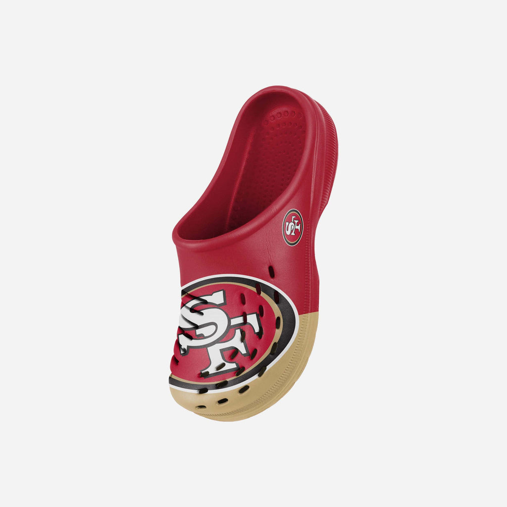 San Francisco 49ers FOCO Red Men\'s Big Logo Solid Clog w/ Strap NWT Size M 9-10 mens-foco-san-francisco-49ers-  main image 2
