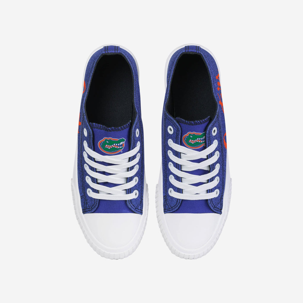 FOCO Florida Gators Color Glitter Low Top Canvas Shoes Blue 7 4