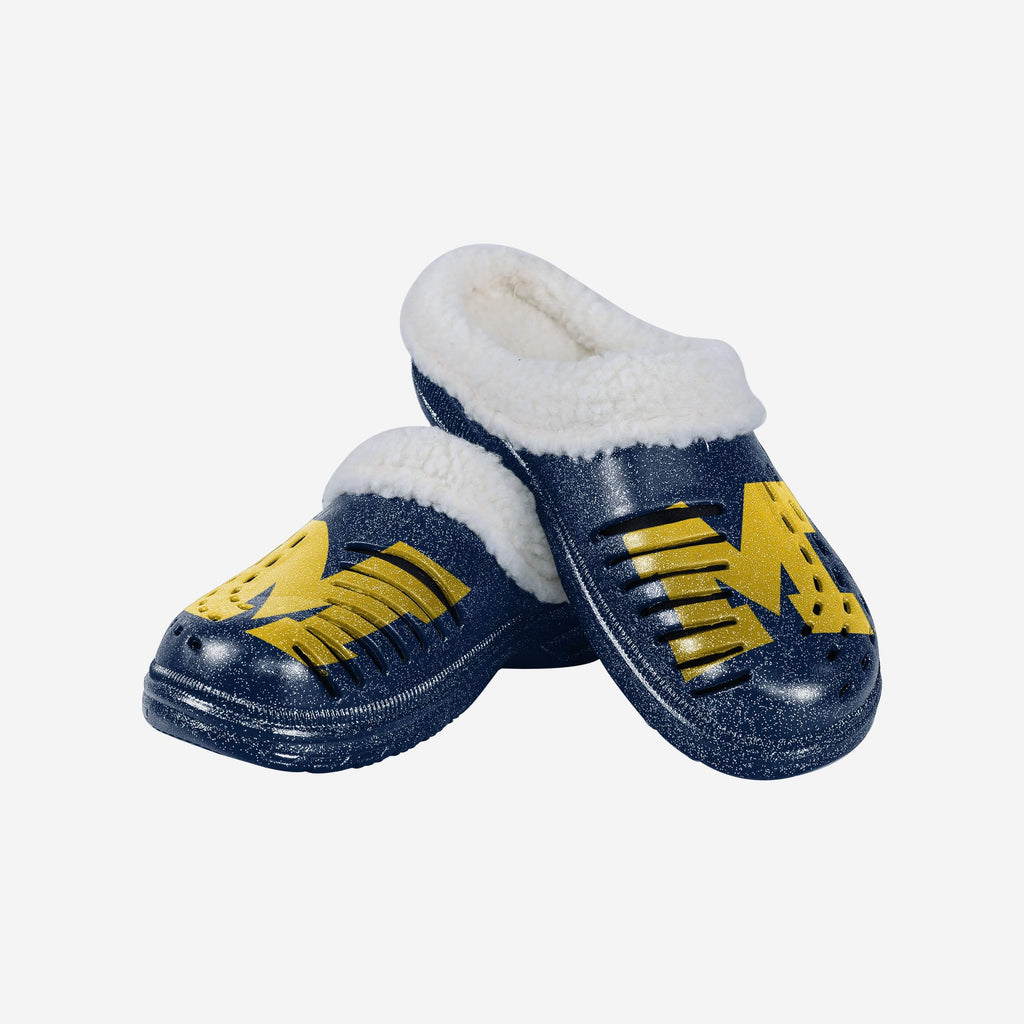 FOCO Michigan Wolverines Clog Glitter M Women 4