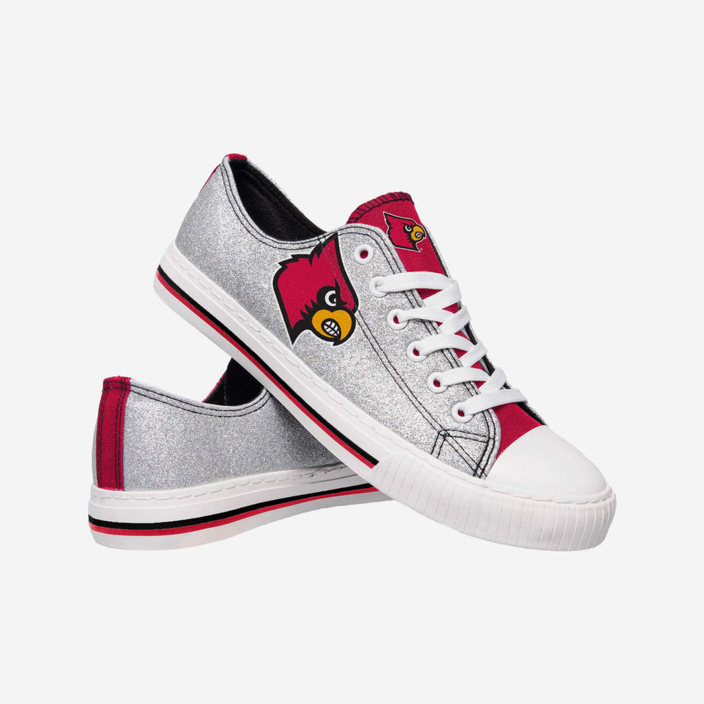 FOCO Louisville Cardinals Canvas Shoe Silver XL 4