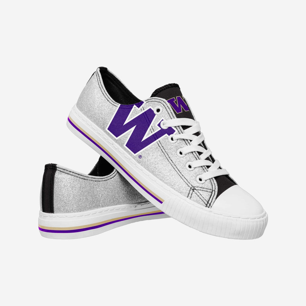 FOCO Washington Huskies Low Top Canvas Shoes Silver M 4