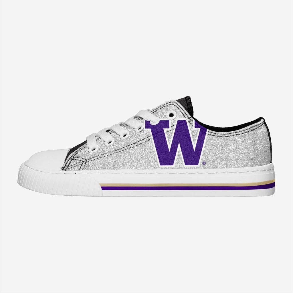 FOCO Washington Huskies Low Top Canvas Shoes Silver M 2