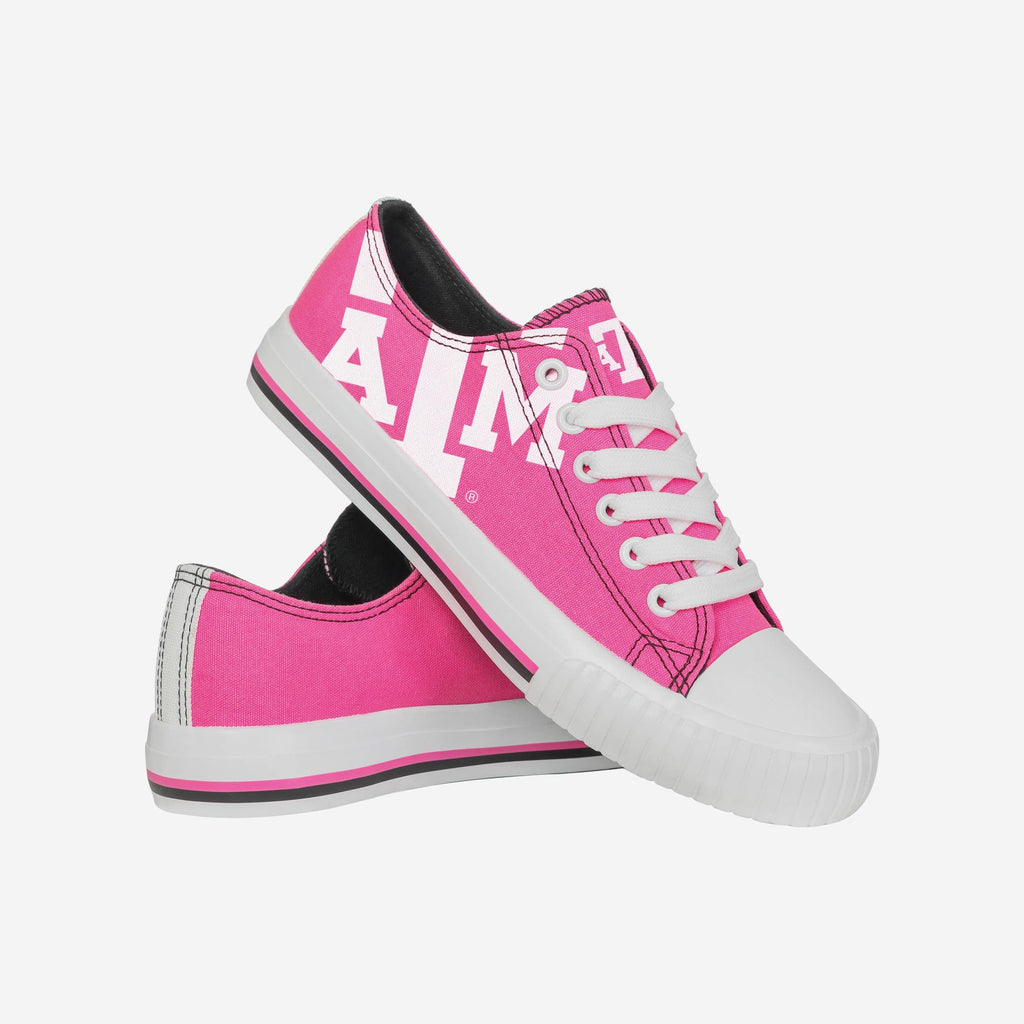 FOCO Texas A&M Aggies Highlights Low Top Canvas Shoe Pink M 4