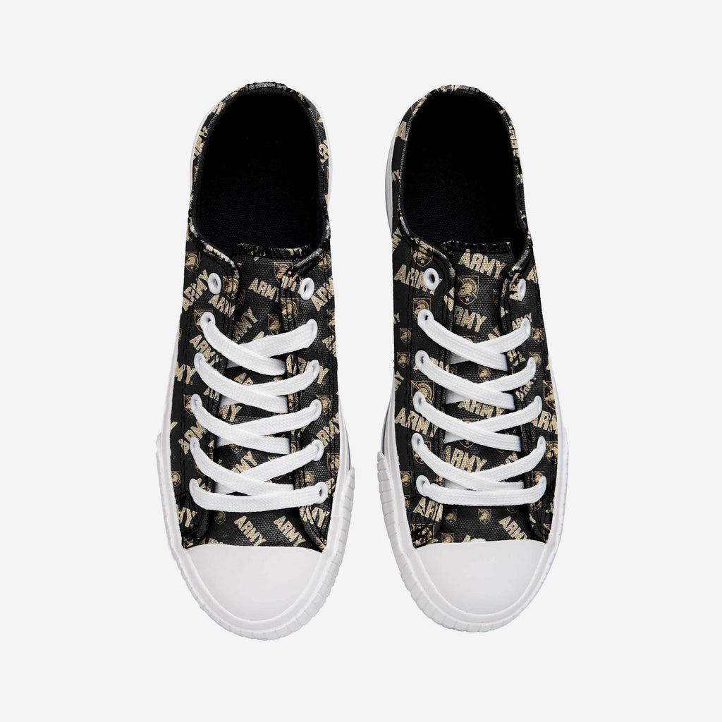 FOCO Army Black Knights Low Top Canvas Shoe Black/White L 3