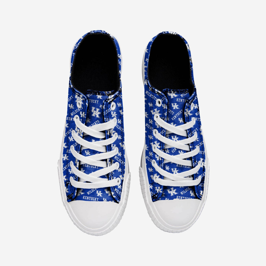 FOCO Kentucky Wildcats Low Top Canvas Shoe Black 3