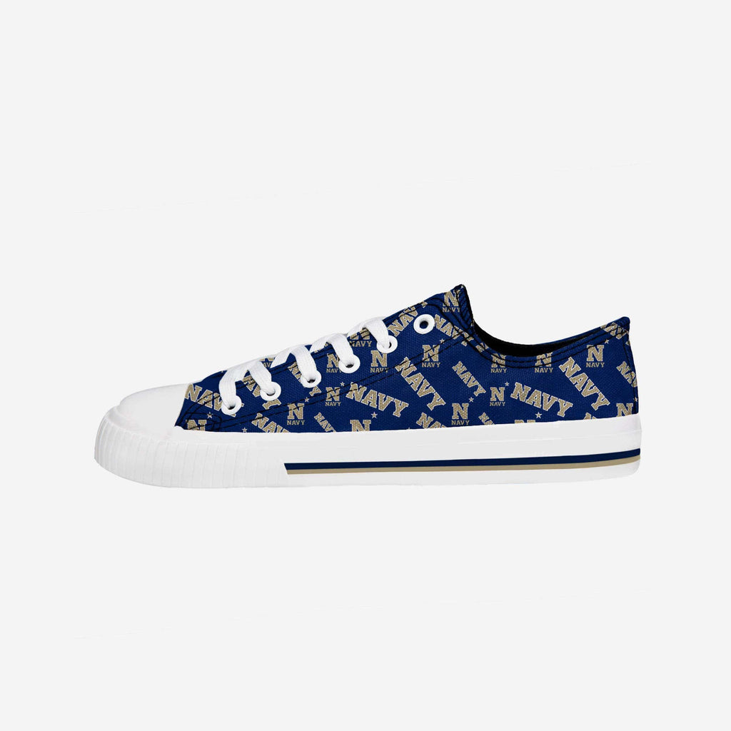 FOCO Navy Midshipmen Low Top Canvas Shoe Navy S 2