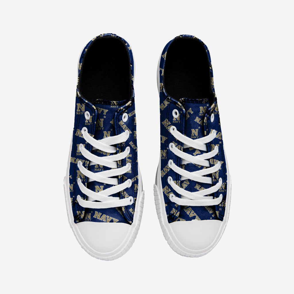 FOCO Navy Midshipmen Low Top Canvas Shoe Navy S 3
