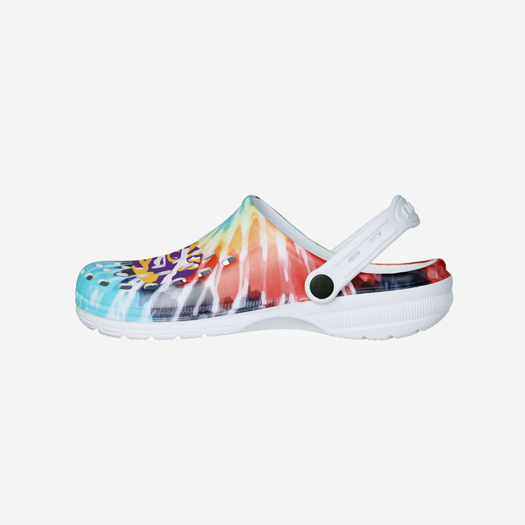 FOCO LSU Tigers Tie-Dye Clog With Strap XL Multi 2