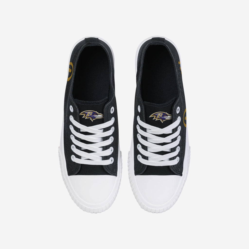 FOCO Color Glitter Low Top Canvas Shoes Purple 7 4