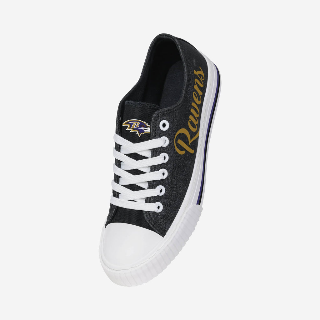 FOCO Color Glitter Low Top Canvas Shoes Purple 7 3