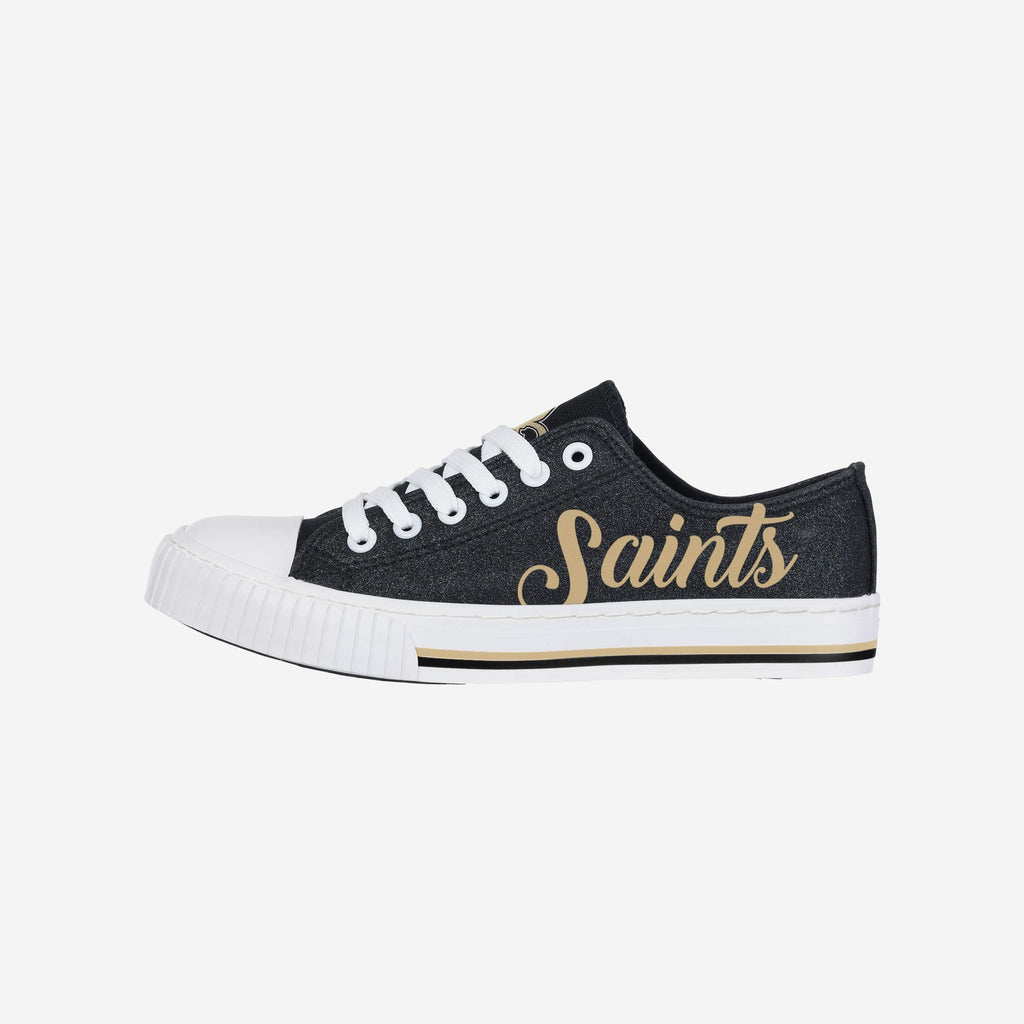FOO Color Glitter Low Top Canvas Shoes Black/M 2