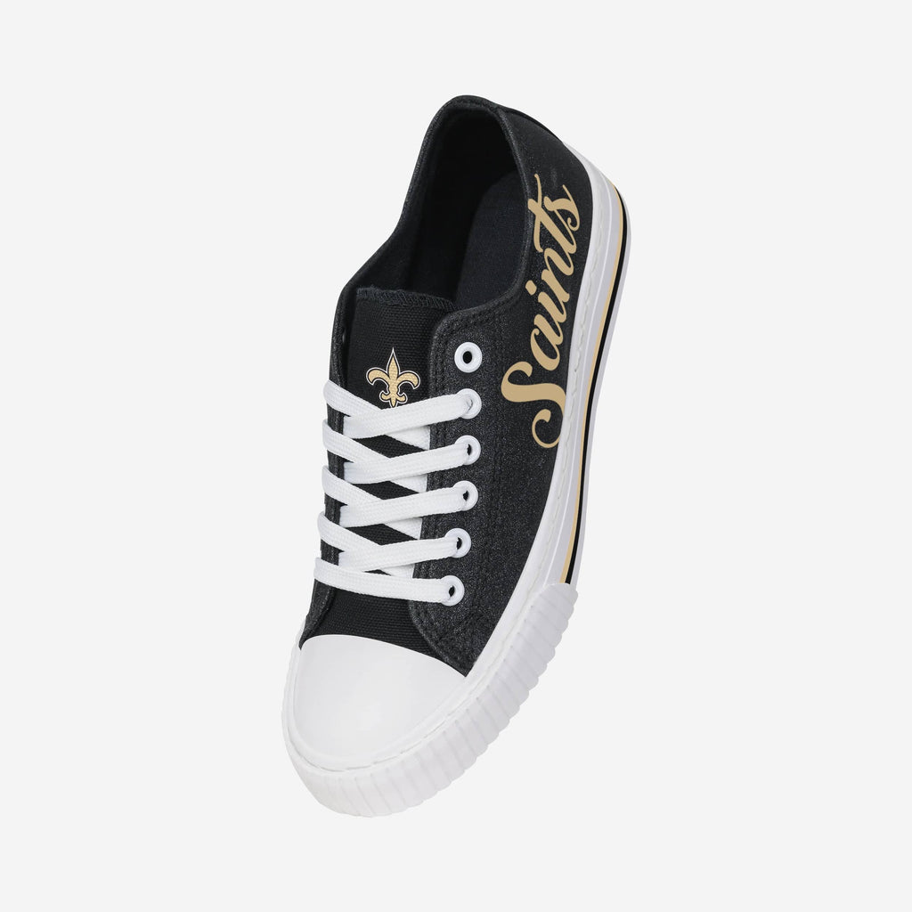 FOO Color Glitter Low Top Canvas Shoes Black/M 3