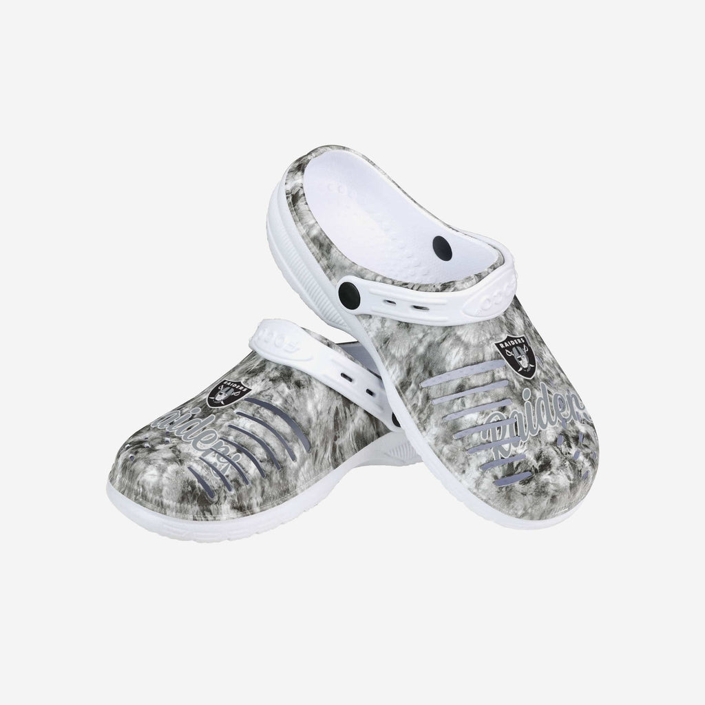 FOCO Cloudie Clog With Strap Las Vegas Raiders Women M 4