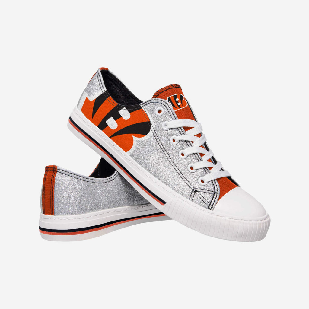 FOCO Cincinnati Bengals Canvas Shoe Silver US S 4