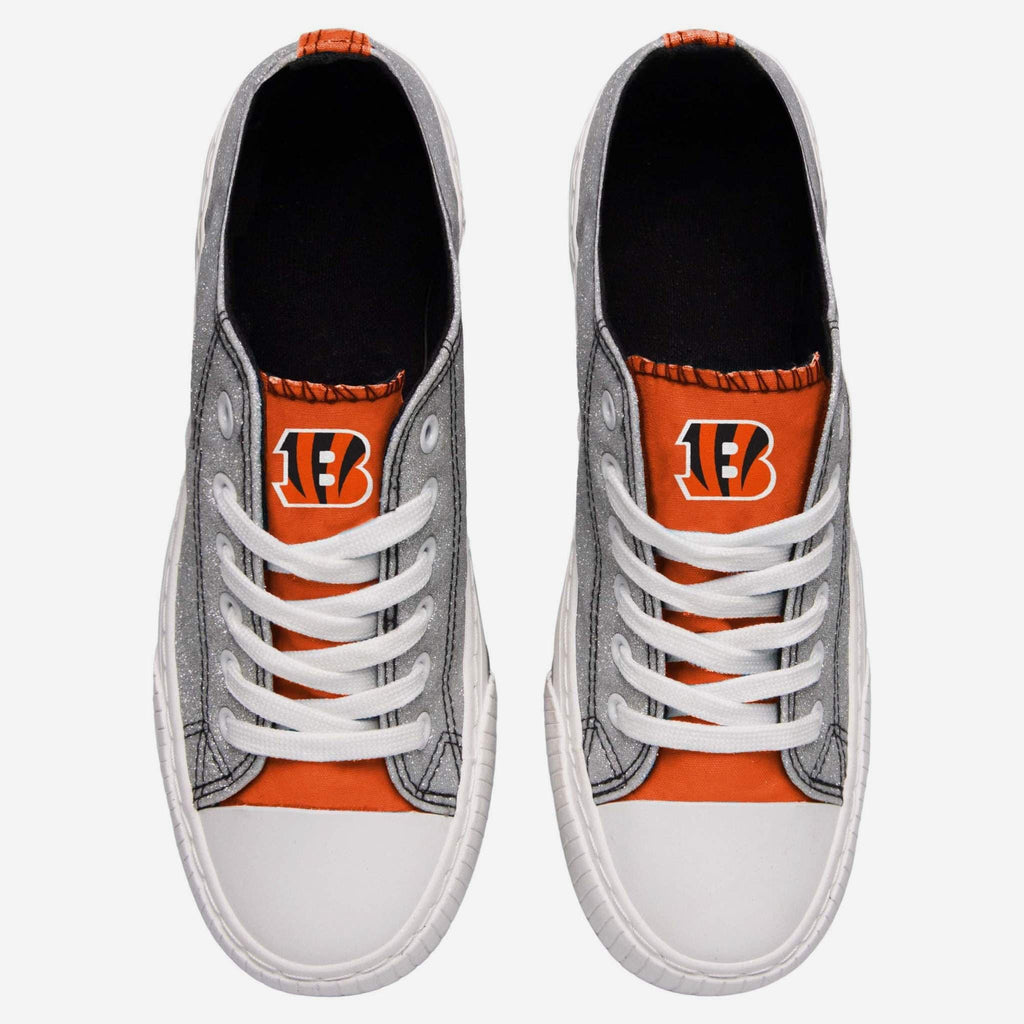 FOCO Cincinnati Bengals Canvas Shoe Silver US S 3