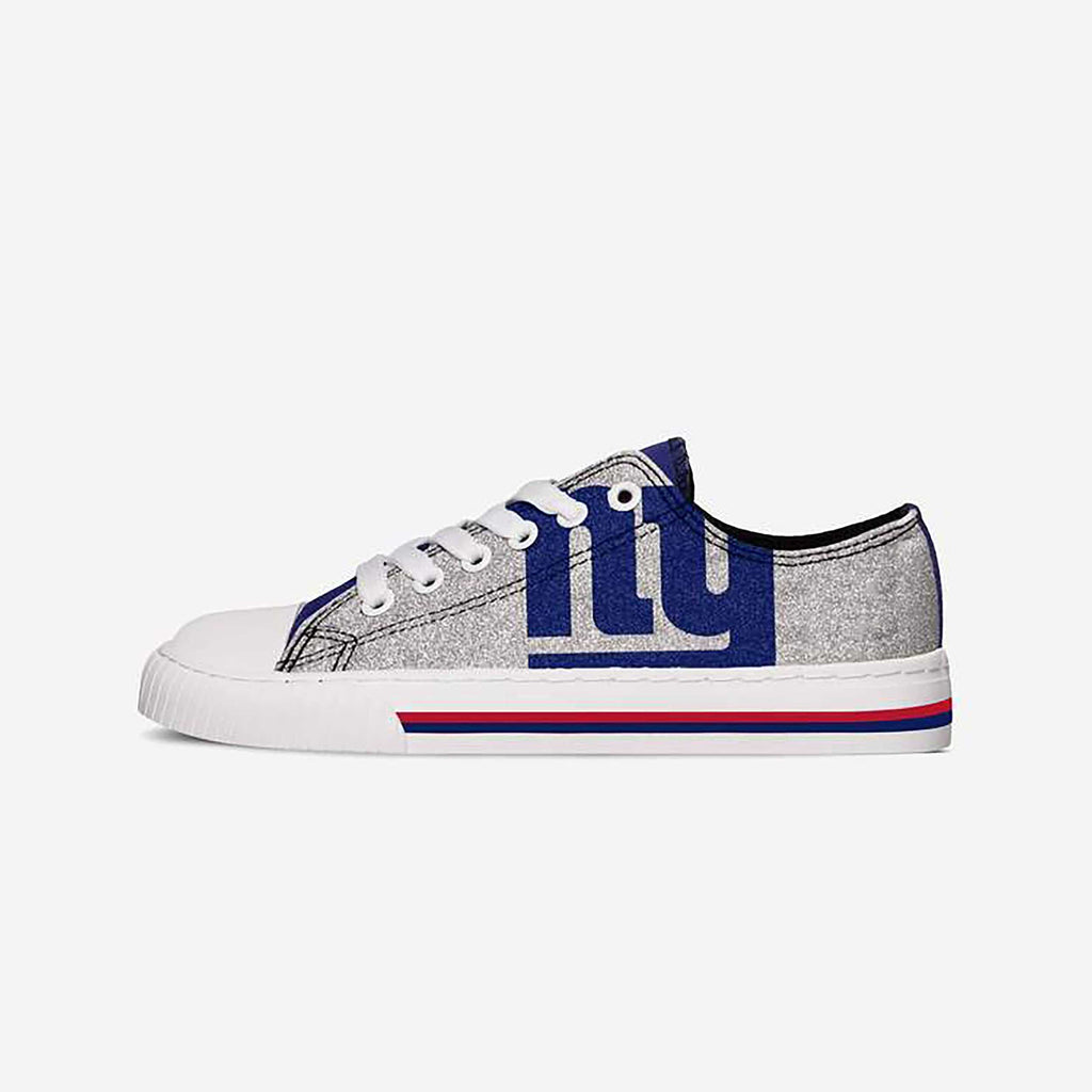 FOCO New York Giants Low Top Canvas Shoe Silver 2XL 2