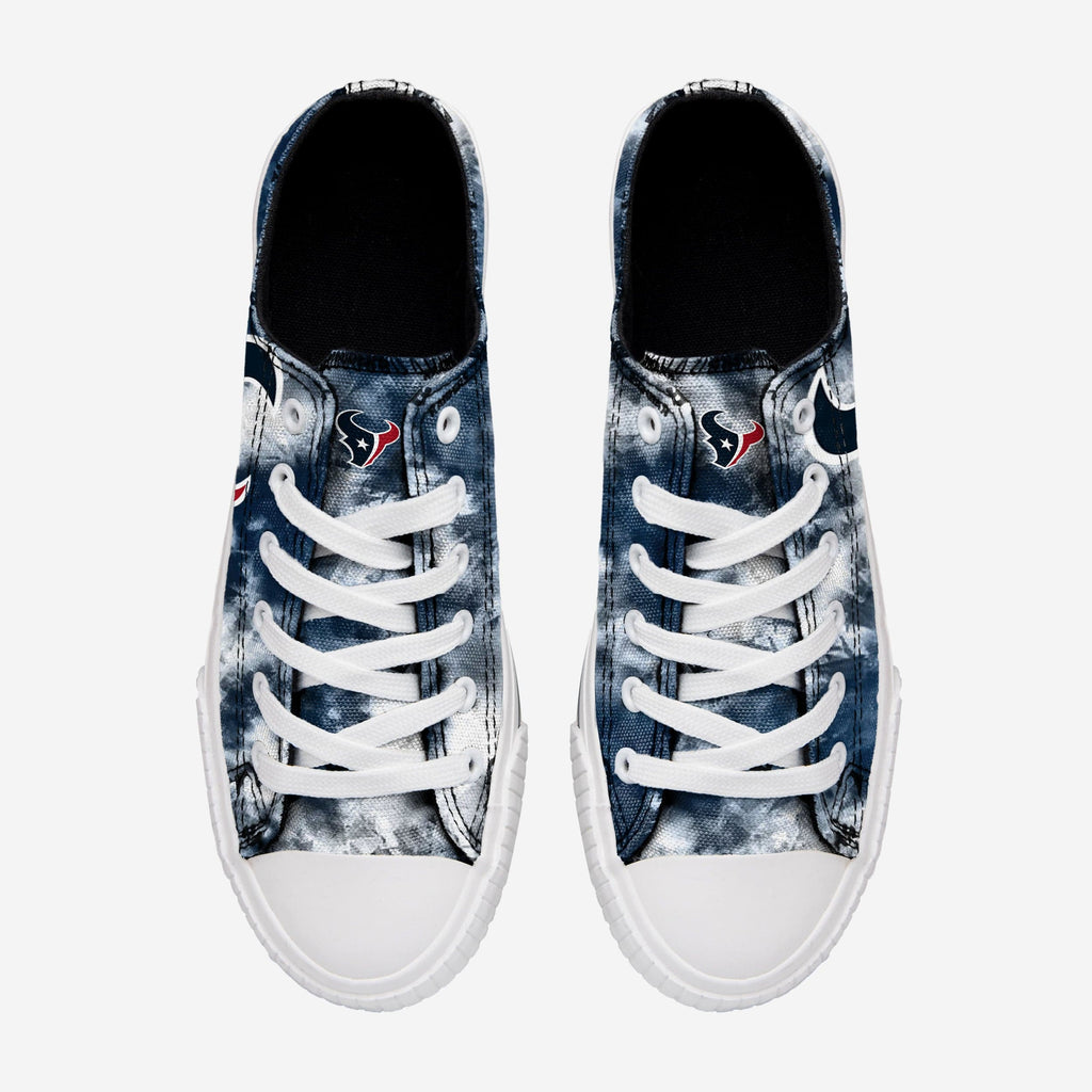 FOCO Houston Texans Low Top Tie-Dye Canvas Shoe 2XL 4