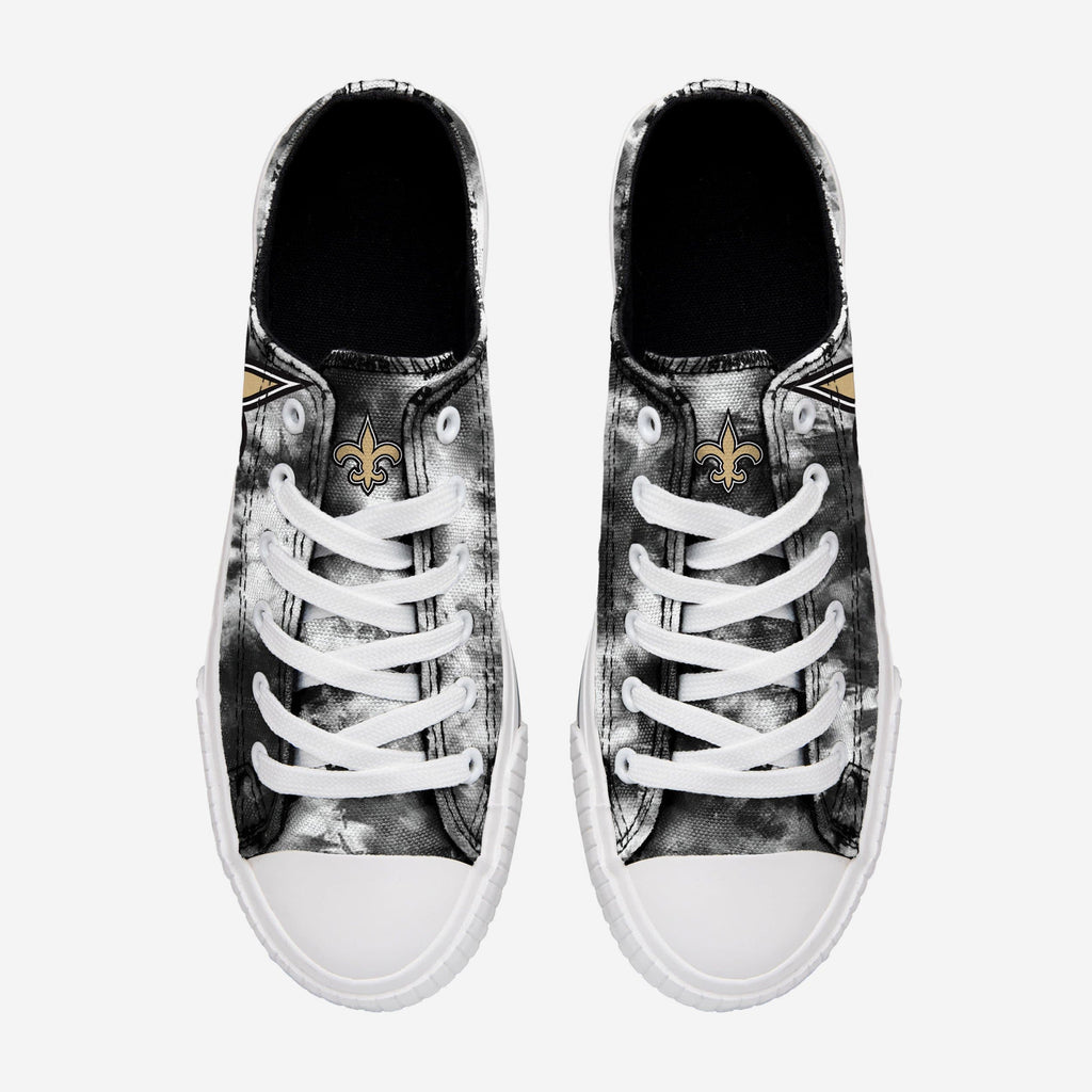 FOCO New Orleans Saints Low Top Canvas Shoe Tie-Dye XL 4