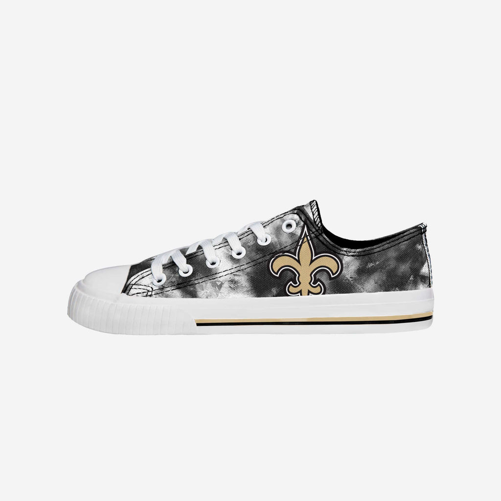 FOCO New Orleans Saints Low Top Canvas Shoe Tie-Dye XL 2