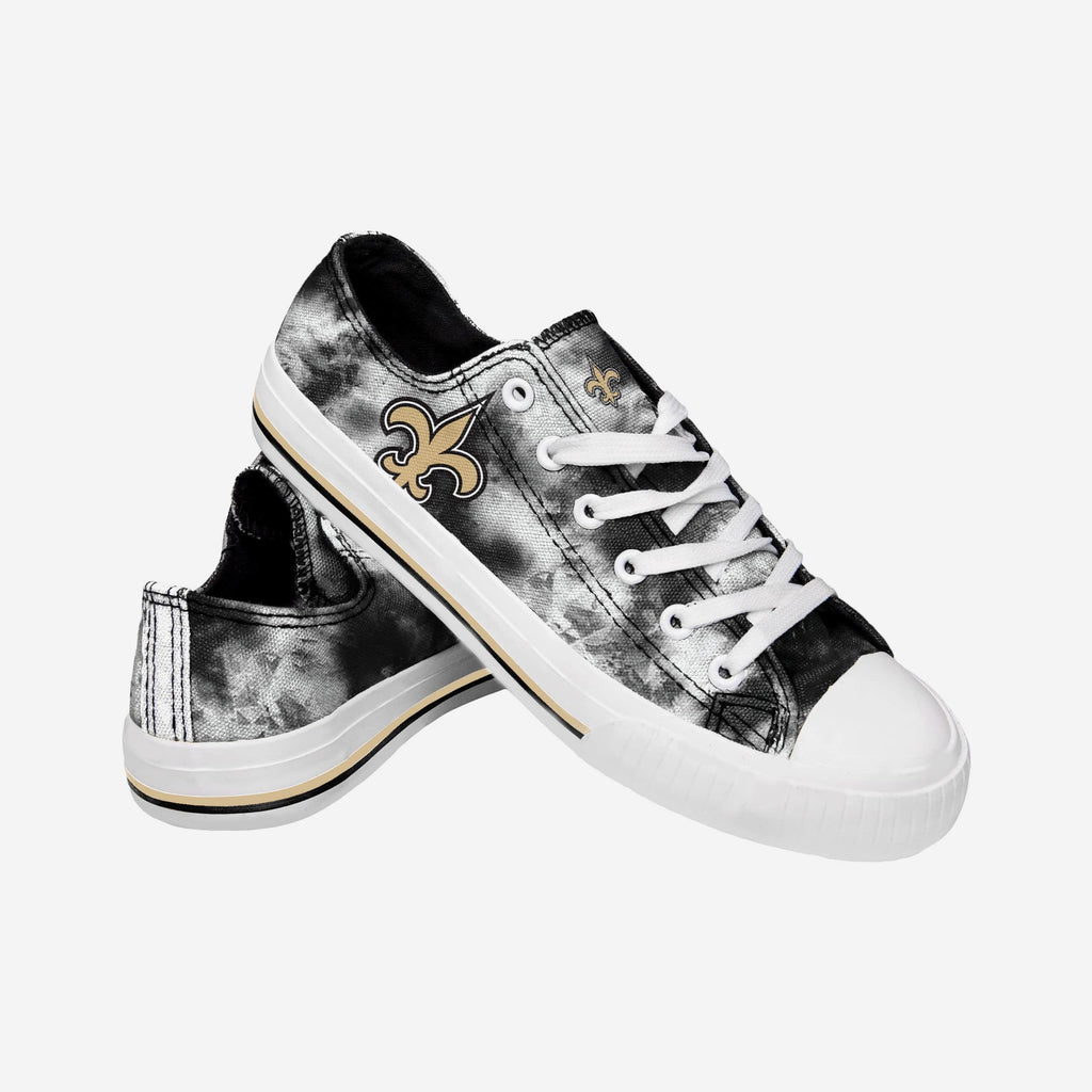 FOCO New Orleans Saints Low Top Canvas Shoe Tie-Dye XL 3