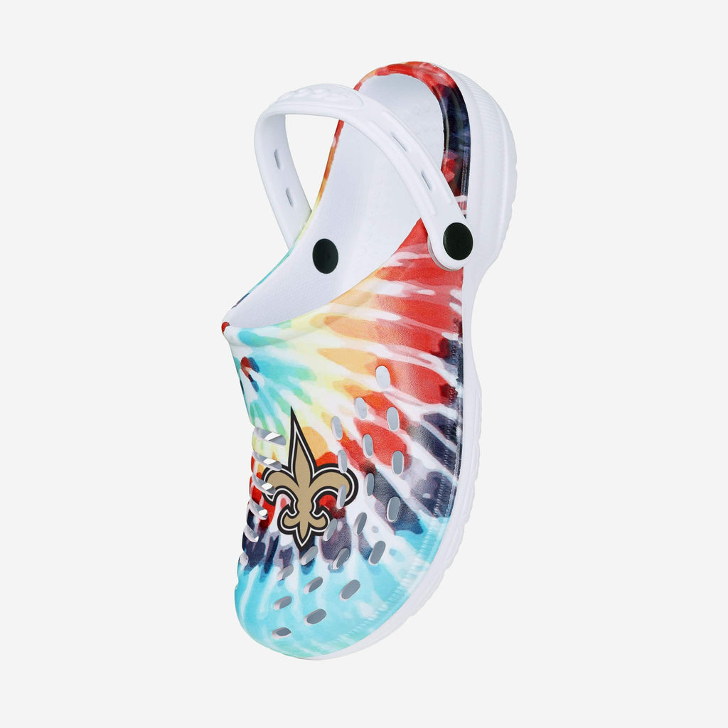 FOCO New Orleans Saints Tie-Dye Clog Multicolor L 3