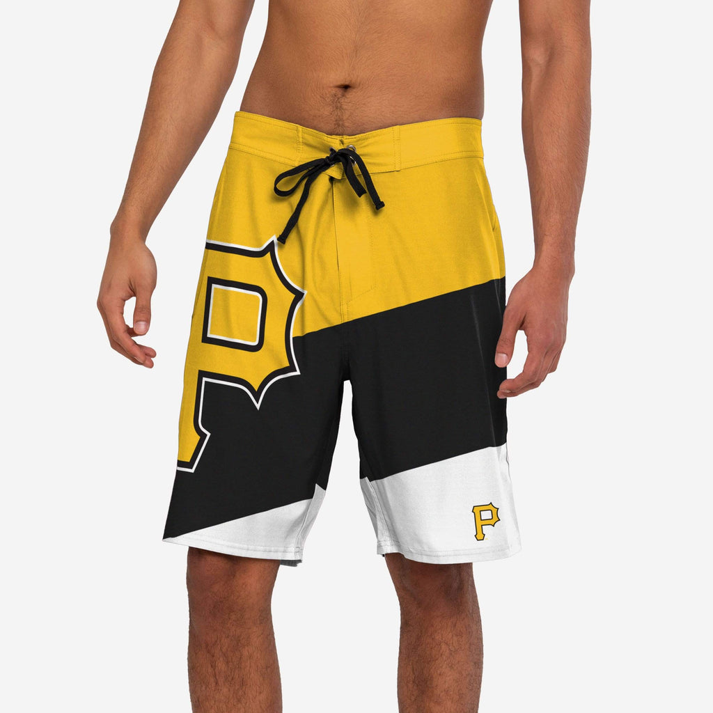FOCO Pittsburgh Pirates Color Dive Boardshorts Blue 2XL 2