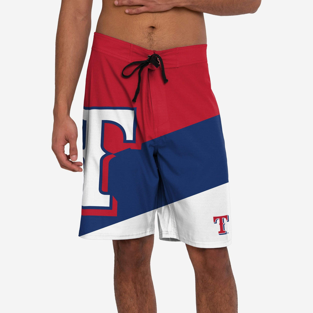 FOCO Texas Rangers Color Dive Boardshorts Blue 2XL 2