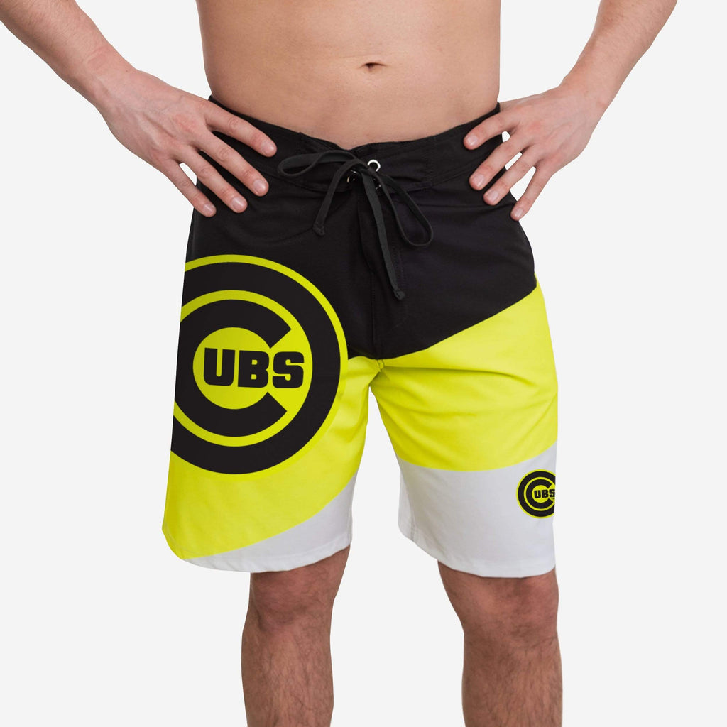 FOCO Chicago Cubs Highlights Boardshorts Black XL 2