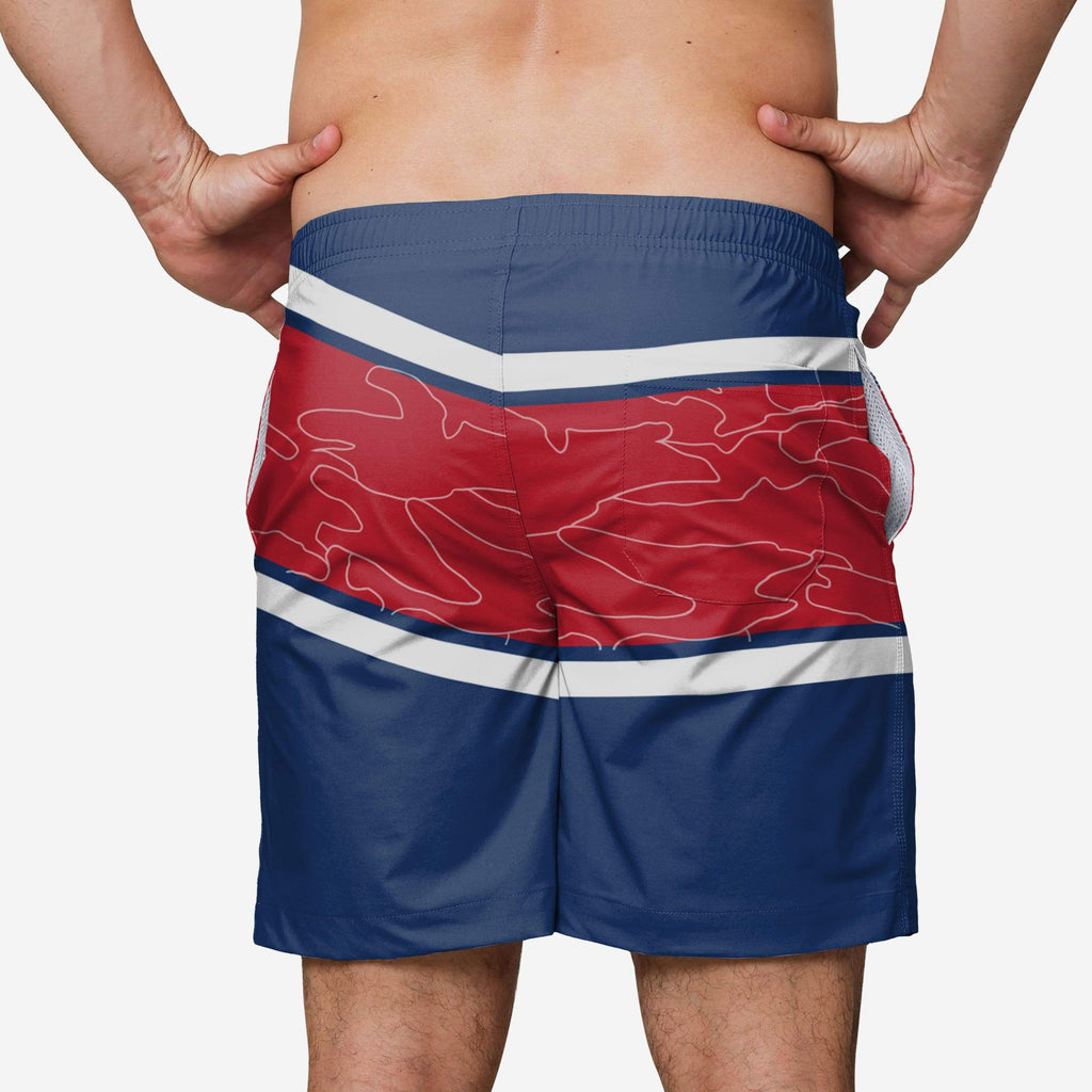 FOCO Chicago Cubs Big Wordmark Swim Trunks Navy 2XL 3