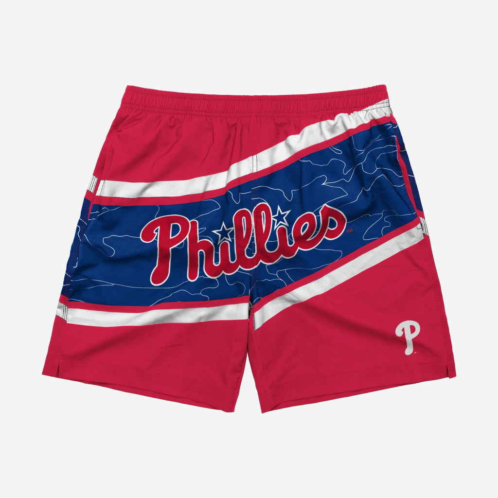 FOCO Philadelphia Phillies Big Wordmark Swim Trunks Blue L 4