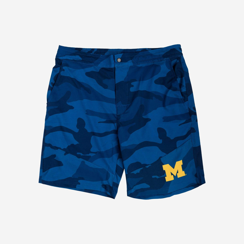 Michigan Wolverines Nightcap Camo Walking Shorts FOCO