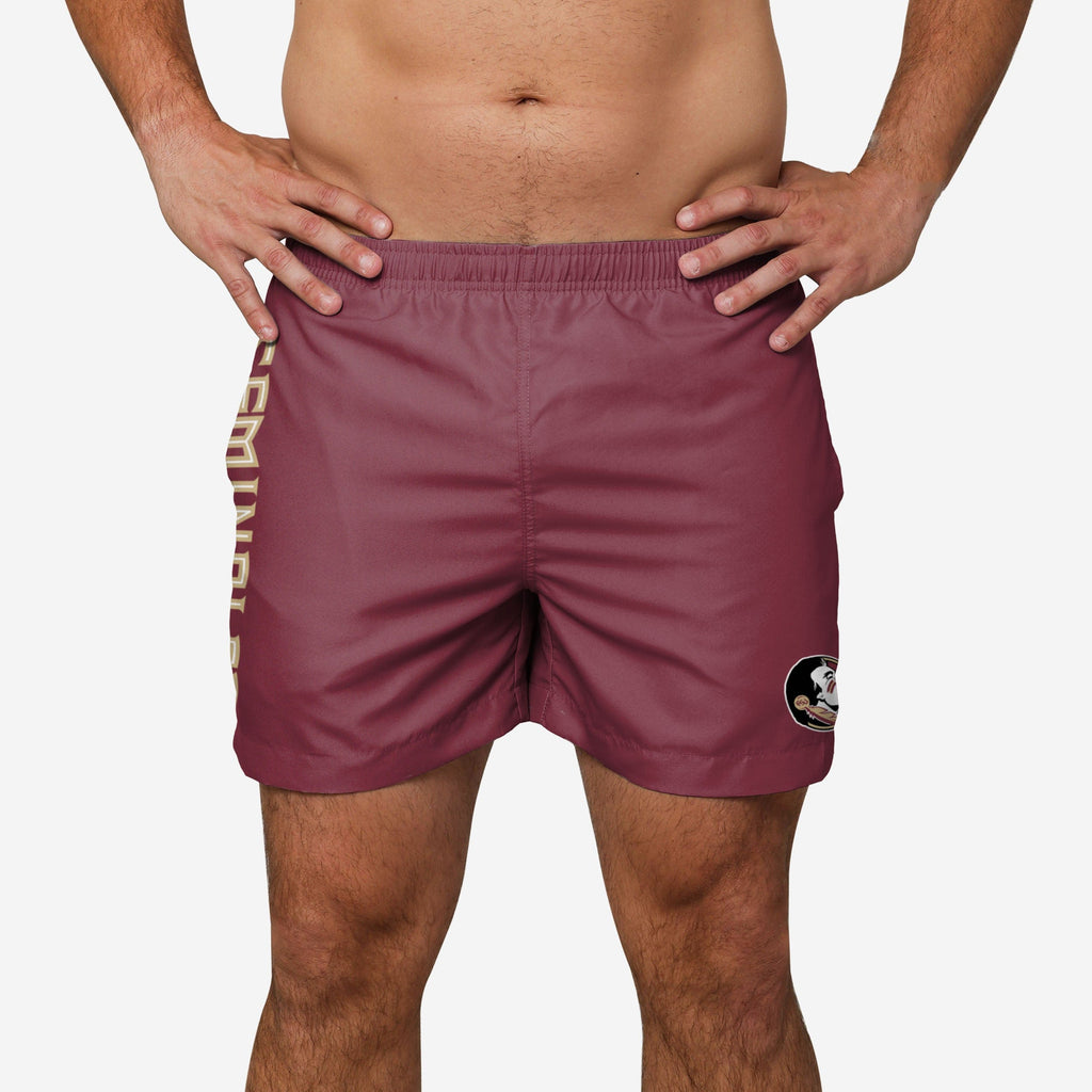 FOCO Florida State Seminoles Solid Wordmark Swimming Trunks XL 2