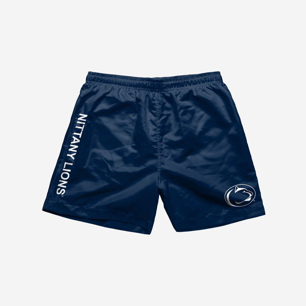 FOCO Penn State Nittany Lions Solid Wordmark Swimming Trunks Blue/L 4