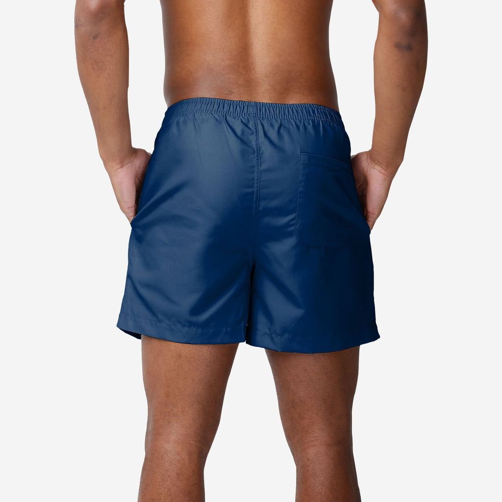 FOCO West Virginia Mountaineers Solid Wordmark Swimming Trunks Navy XL 3
