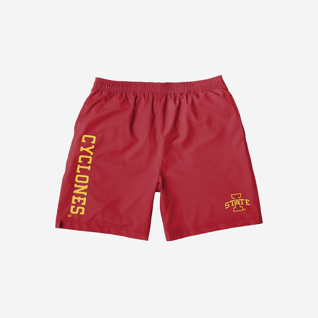 FOCO Iowa State Cyclones Solid Wordmark Traditional Swimming Trunks Men Size L 4