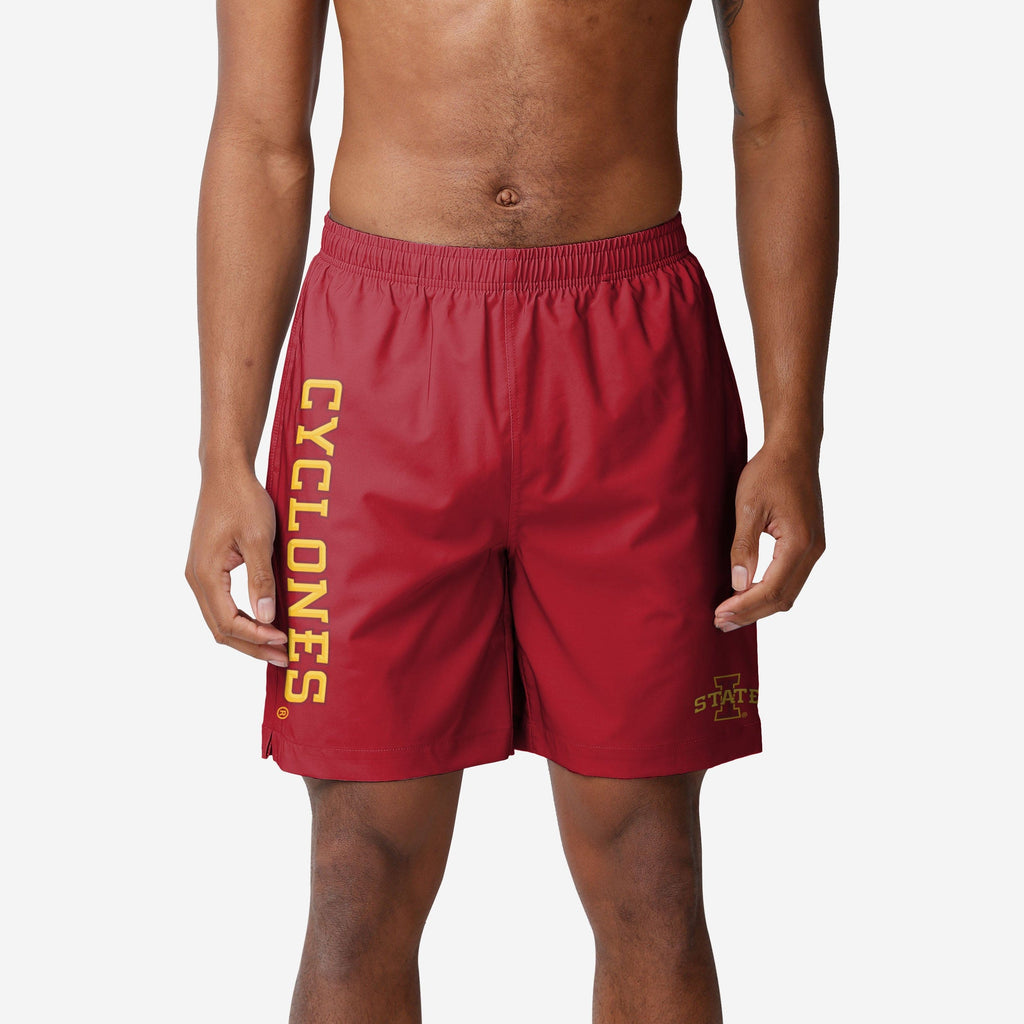FOCO Iowa State Cyclones Solid Wordmark Traditional Swimming Trunks Men Size L 2