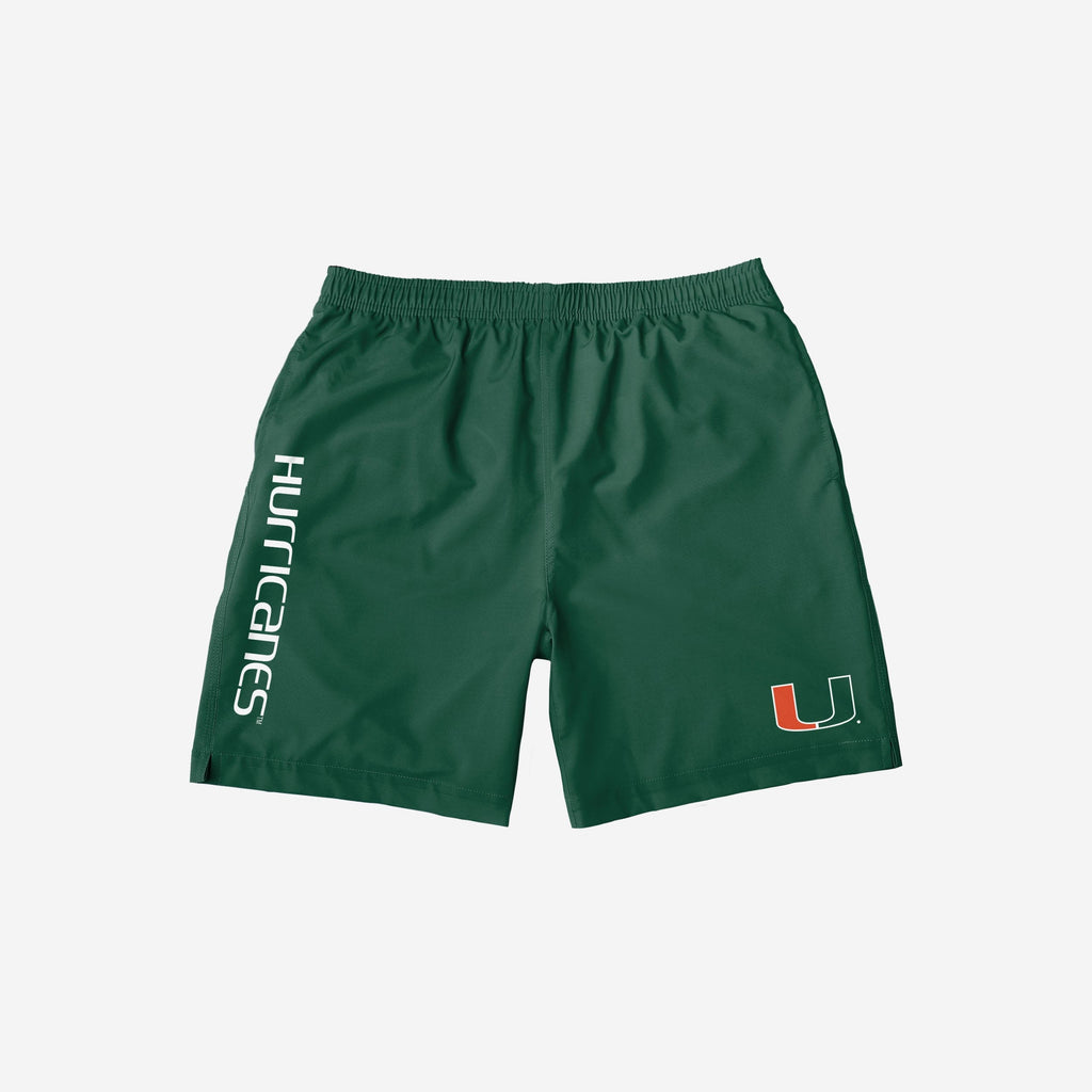 FOCO Miami Hurricanes Solid Wordmark Traditional Badehose - 2XL - Herren 4