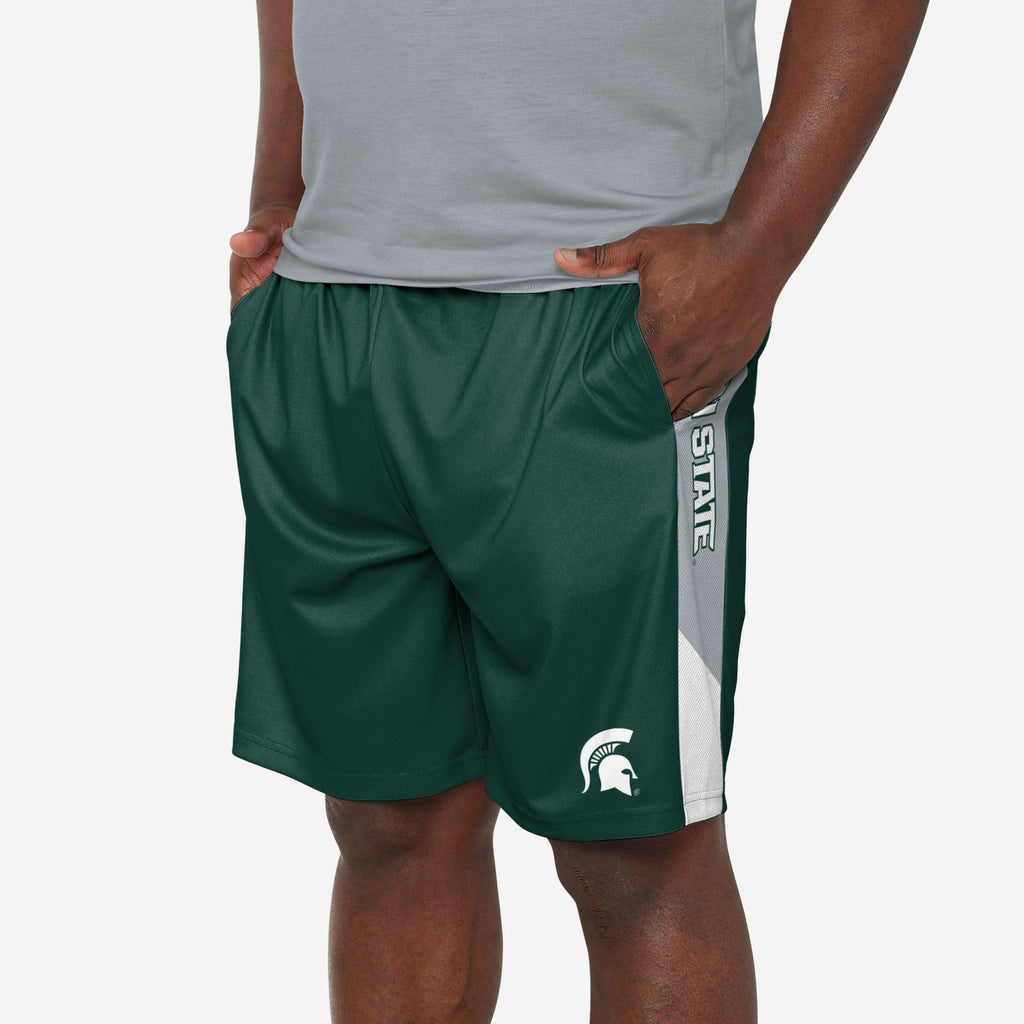 Michigan State Spartans Side Stripe Training Shorts FOCO