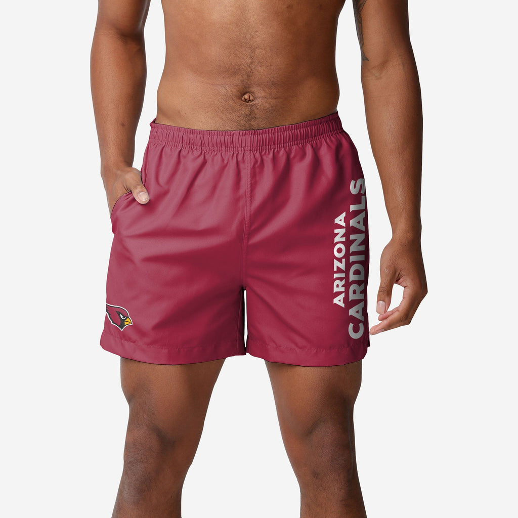 FOCO Arizona Cardinals Solid Wordmark Swimming Trunks Red XL 2