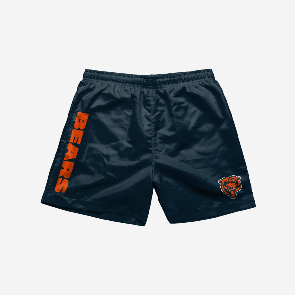 FOCO Chicago Bears Solid Wordmark Swimming Trunks Blue L 4