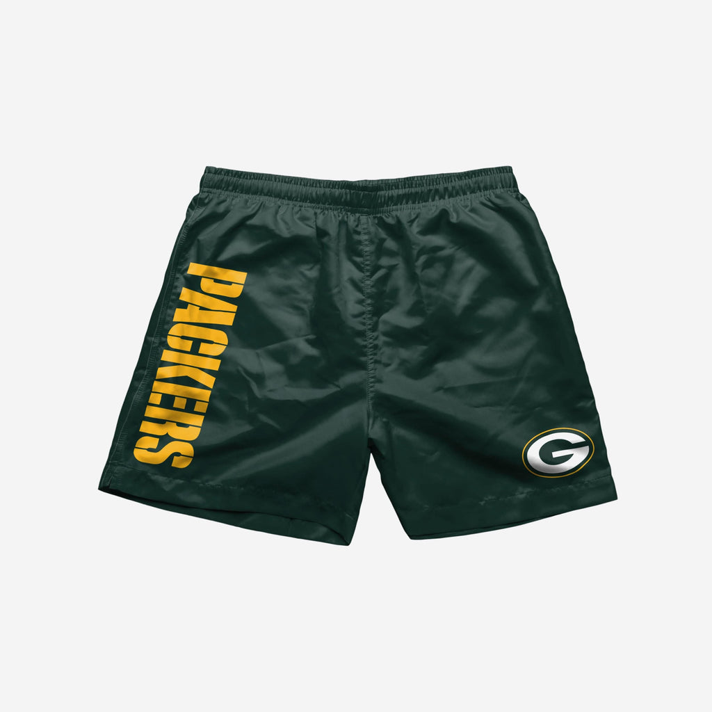FOCO Green Bay Packers Solid Wordmark Badehose - L - Herren 4