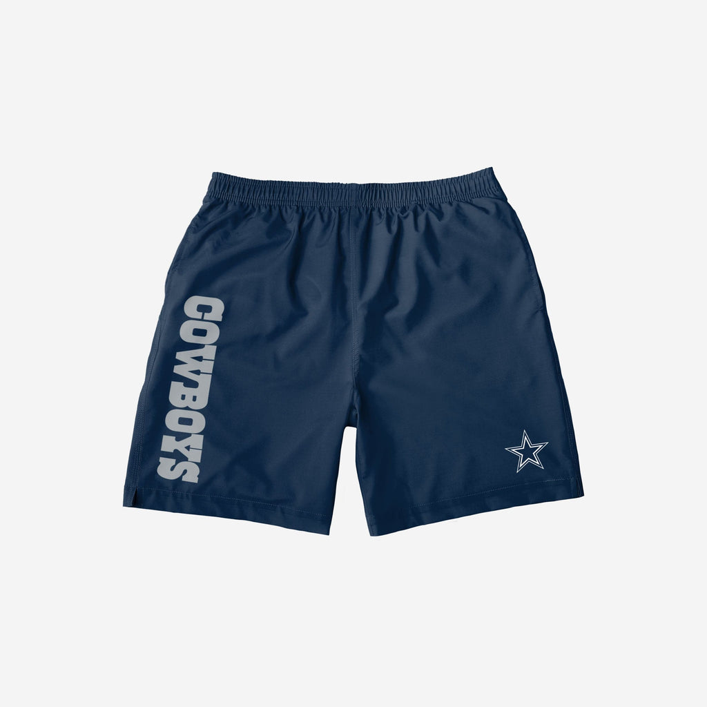 Dallas Cowboys Solid Wordmark Traditional Swimming Trunks FOCO